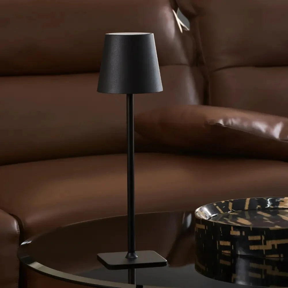 Table Lamp Tall Dimmable Cordless with Minimalist Silhouette for Dining and Bedside