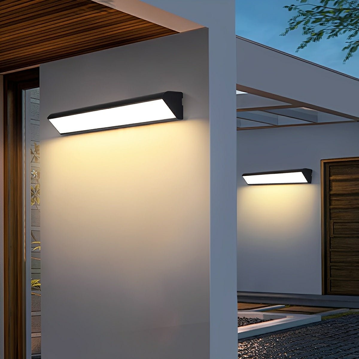Wall Light Outdoor LED Lamp with Waterproof IP65 Linear Design for Garden and Patio
