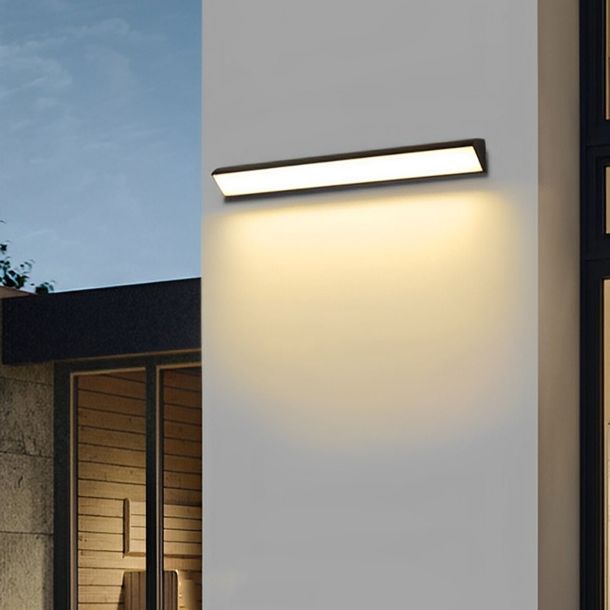 Wall Light Outdoor LED Lamp with Waterproof IP65 Linear Design for Garden and Patio