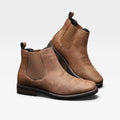 Orthopedic Chelsea Boots for Men with Contoured Footbed and Elastic Side Panels