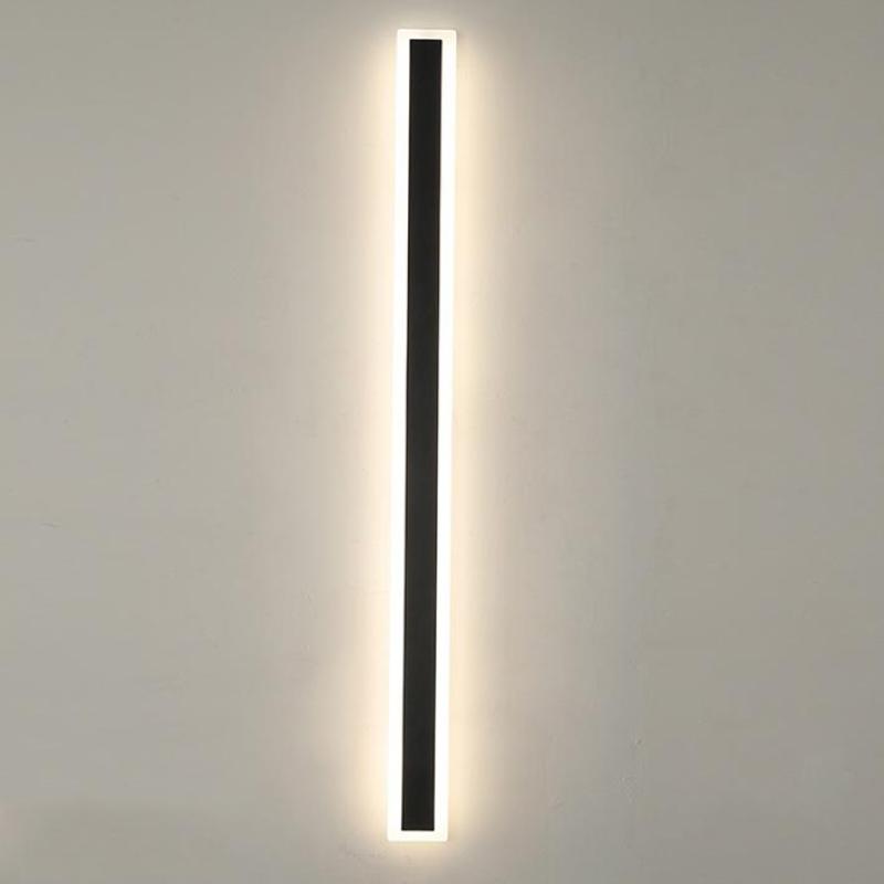 Wall Light Outdoor LED Lamp with Transparent Acrylic Pane and Weather Resistant Finish