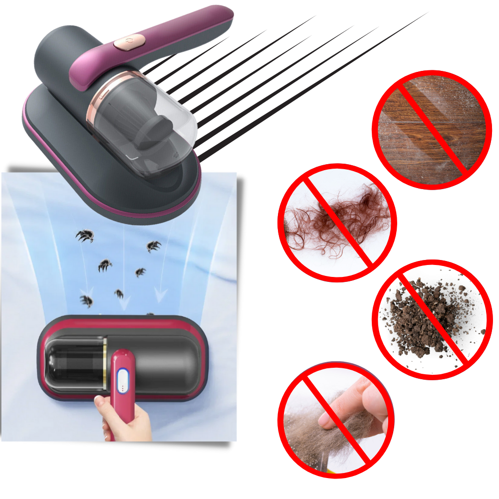 Portable Vacuum Cleaner Cordless with UV C Light for Mattress Upholstery and Dust Mites