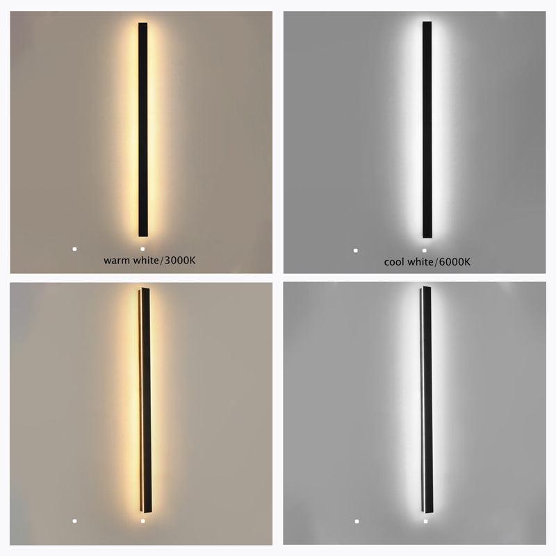 Wall Light Outdoor LED Lamp with Slim Linear Bar Design for Garden and Patio