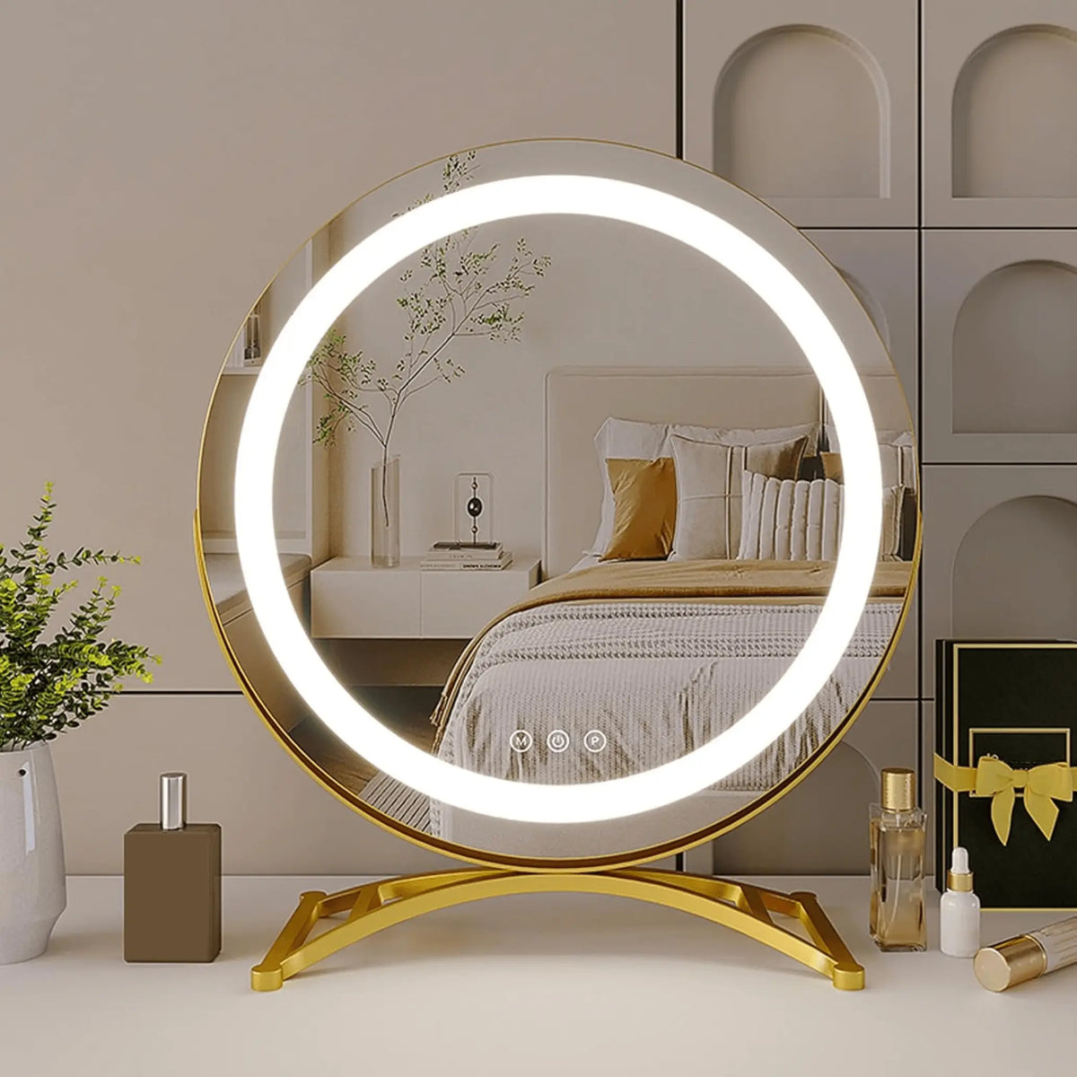 Makeup Mirror with Lights Touch Control LED and Adjustable Brightness Levels