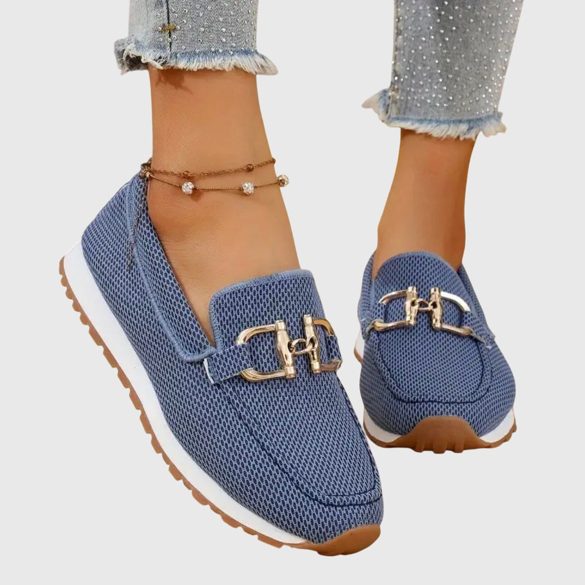 Orthopedic Loafers for Women with Supportive Footbed and Smooth Slip On Upper