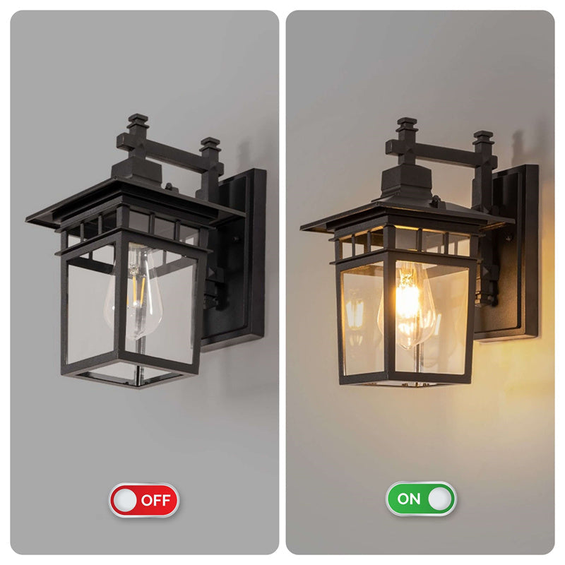 Wall Light Outdoor Lantern Waterproof Lamp for Porch Garden and Entrance