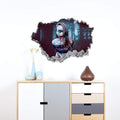 Halloween Decorations 3D Ghost Stickers for Floor and Door with Scary Broken Effect