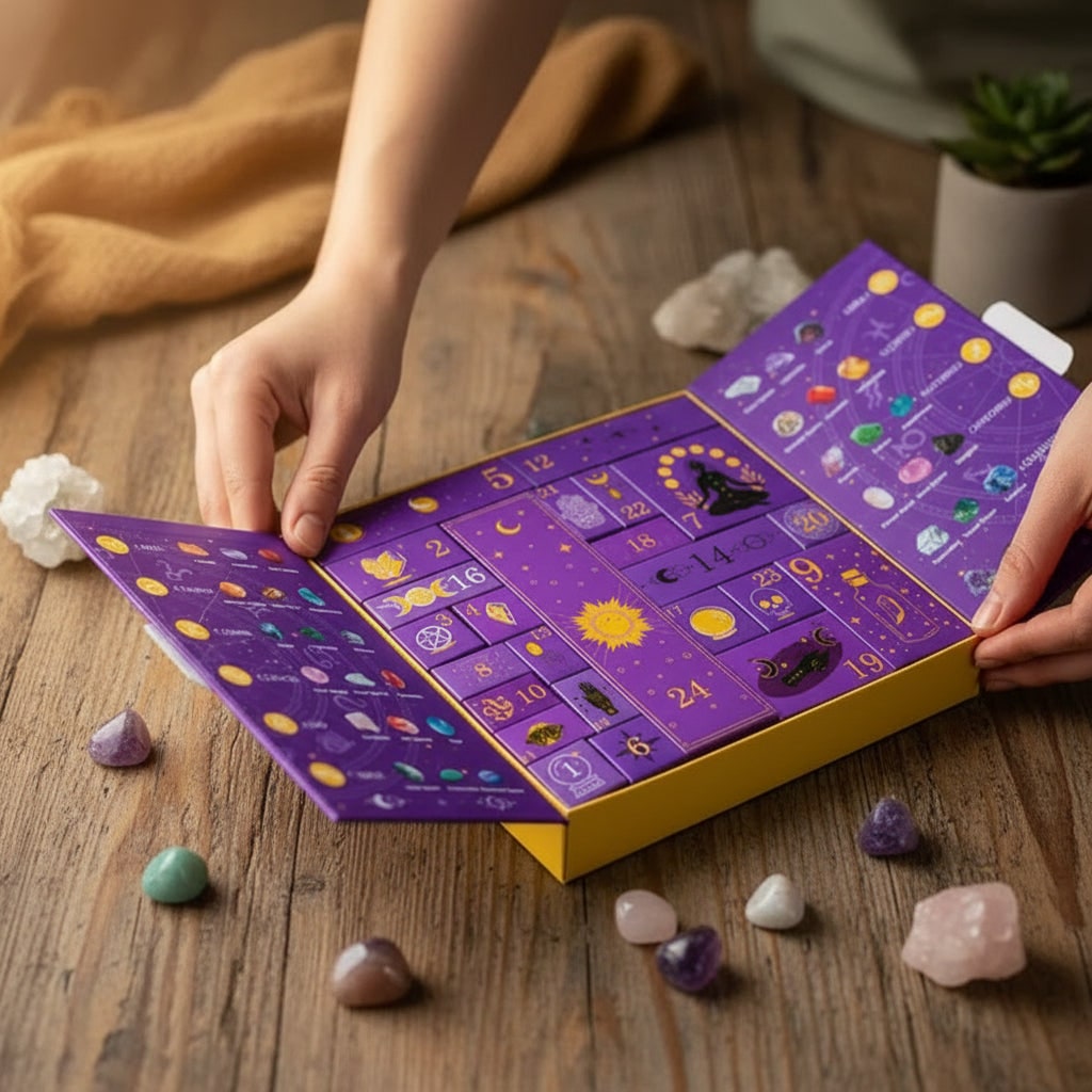 Halloween Advent Calendar 31 Day Countdown with Crystal Inspired Daily Surprise Reveals