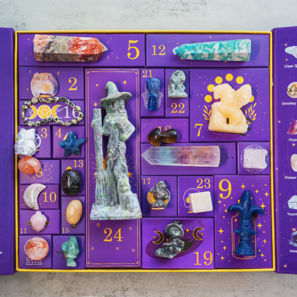 Halloween Advent Calendar 31 Day Countdown with Crystal Inspired Daily Surprise Reveals