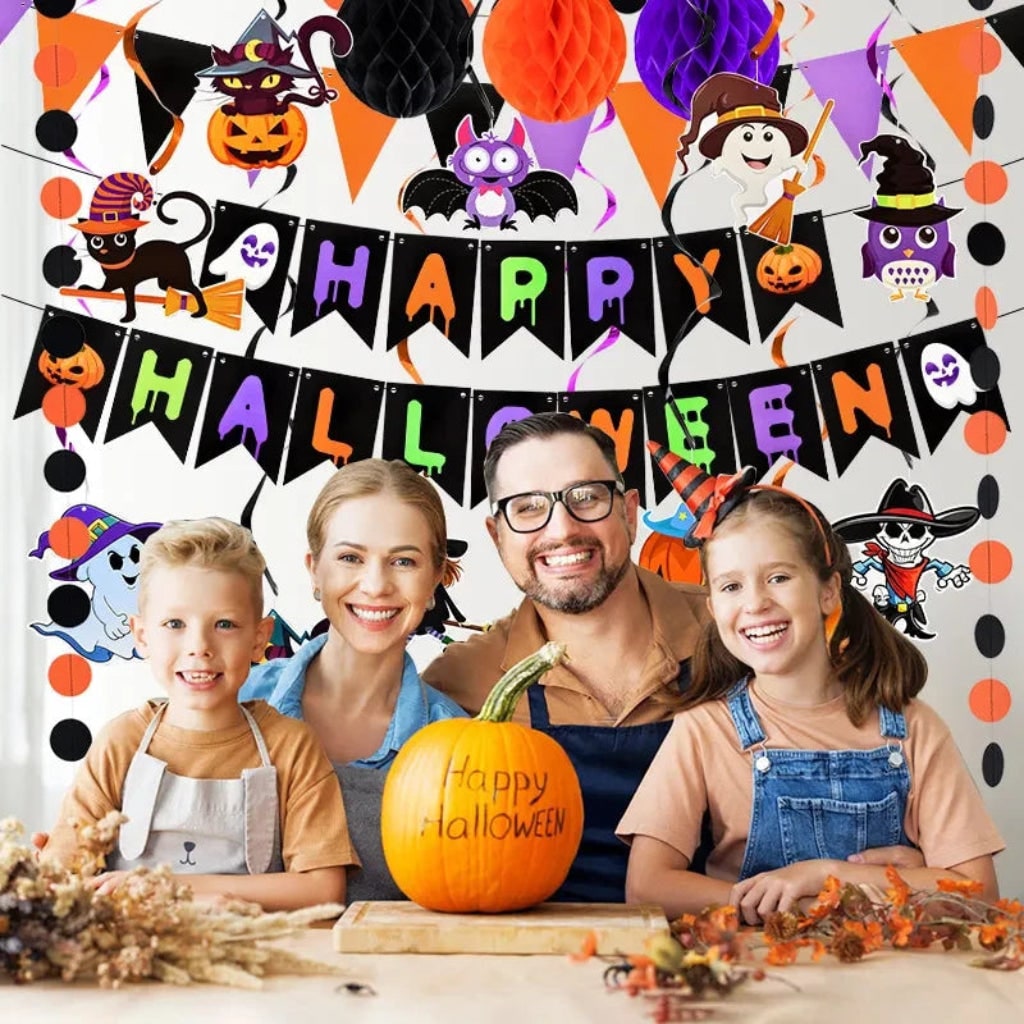 Halloween Party Decorations Reusable Wall Hanging Banner for Doors Windows and Entryways