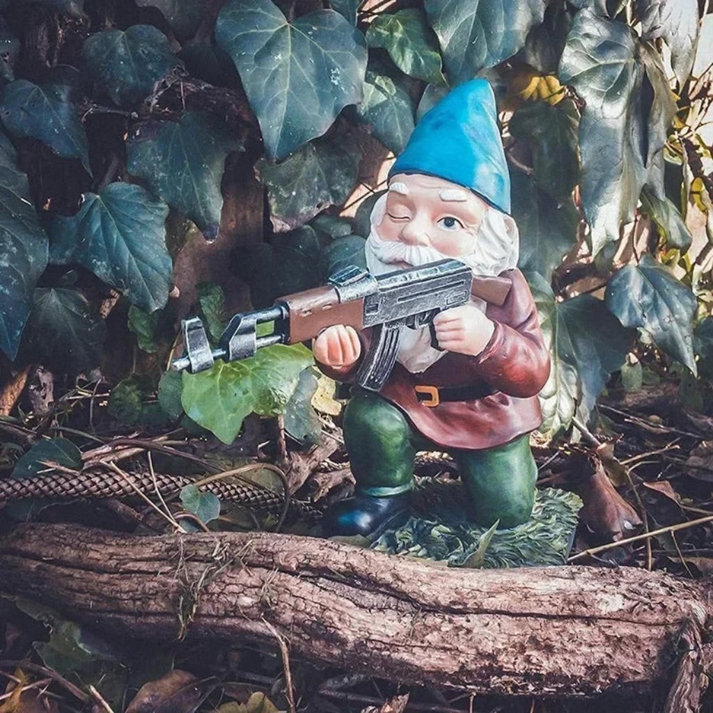 Halloween Decorations Outdoor Resin Garden Gnome Figurine 11cm Compact Accent for Balconies