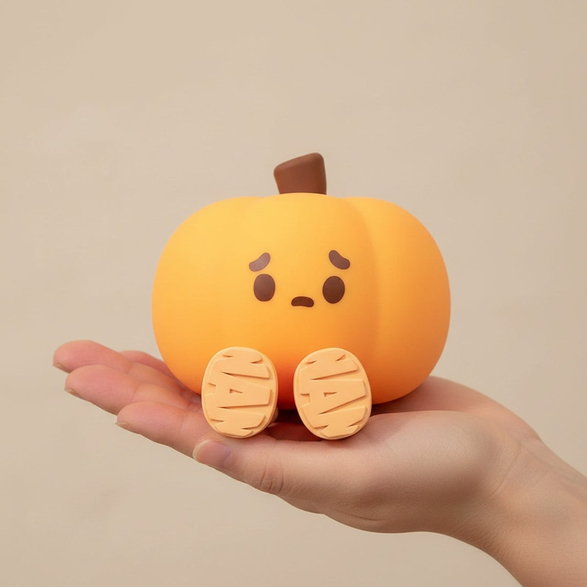 Halloween Pumpkin Decorations Rechargeable LED Night Light with Dimmable Touch Control