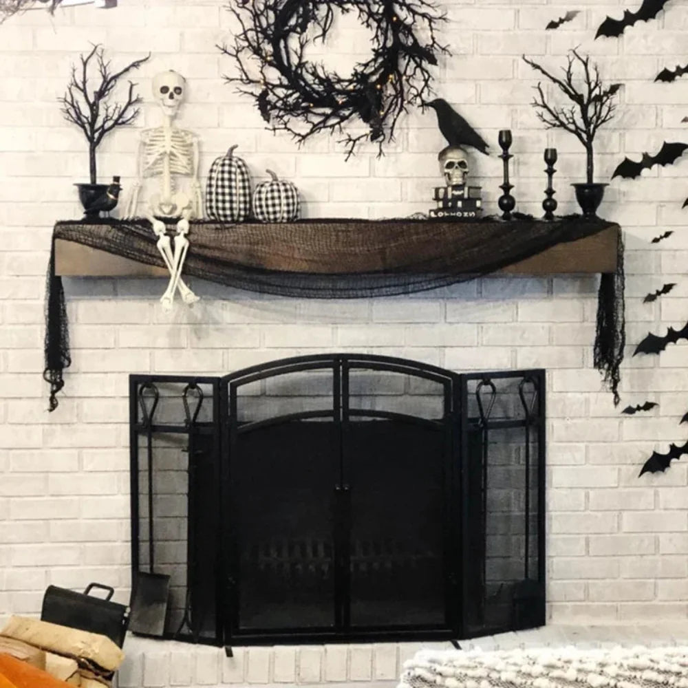 Halloween Decorations Spider Web Stretch Netting Creepy Cloth 76cm x 183cm for Doors