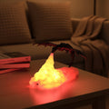 Halloween Decorations Dragon Night Light with Glowing Flame Base for Kids Rooms and Shelves