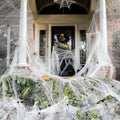 Halloween Decorations Spider Web Stretch Webbing for Windows Doors Bushes and Entryways