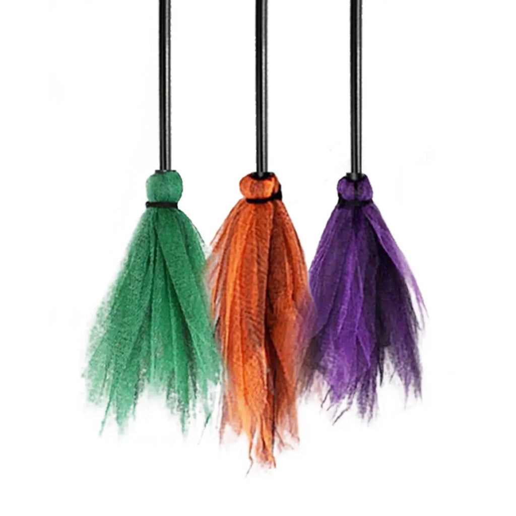 Halloween Decorations Broom Parking Sign for Doors Walls Gardens Patios and Entryways