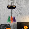 Halloween Decorations Broom Parking Sign for Doors Walls Gardens Patios and Entryways