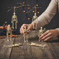 Halloween Party Decorations Mini Skeleton Figures for Centerpieces Shelves and Gift Wrapping