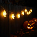 Halloween Decorations Ghost String Lights Battery Powered LED Set 1.5m with 10 Bulbs