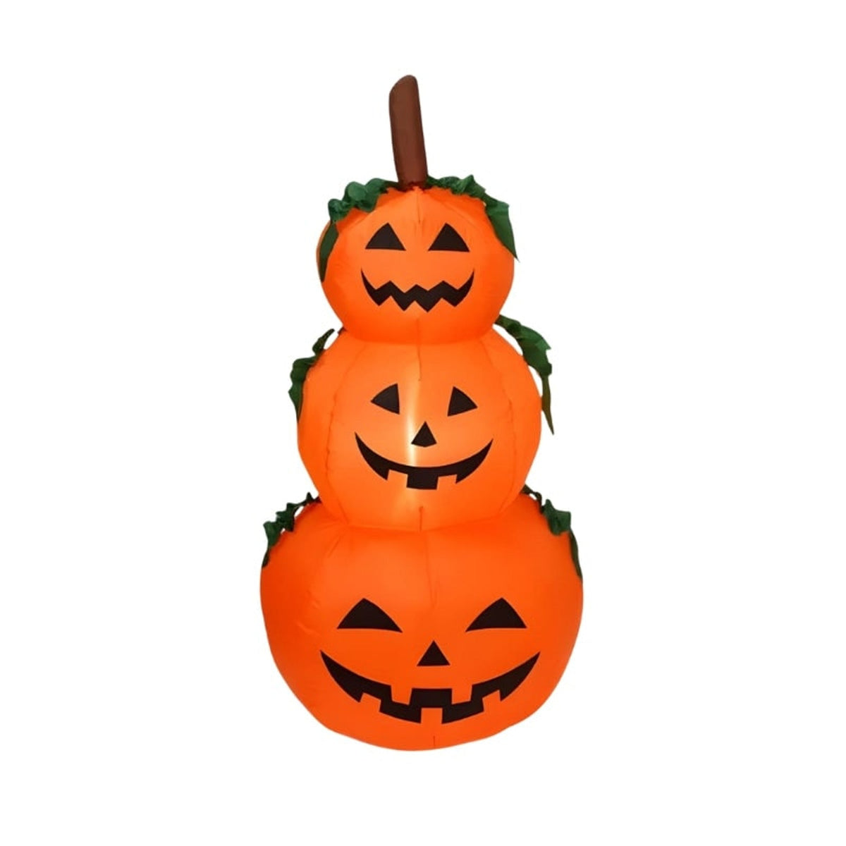 Halloween Decorations Outdoor Inflatable Three Tier Pumpkin Stack with Built In LED Lighting