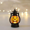 Halloween Party Decorations Battery Operated LED Pumpkin Lantern with Carry Handle