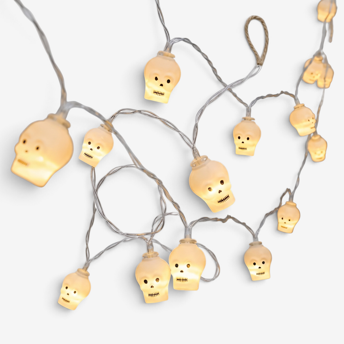 Halloween Party Decorations LED String Lights with Glowing Eyeball and Jack O Lantern Bulbs