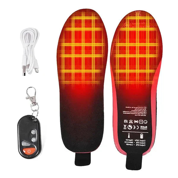 Heated Apparel Rechargeable Shoe Insoles with Remote Control Foot Warmers