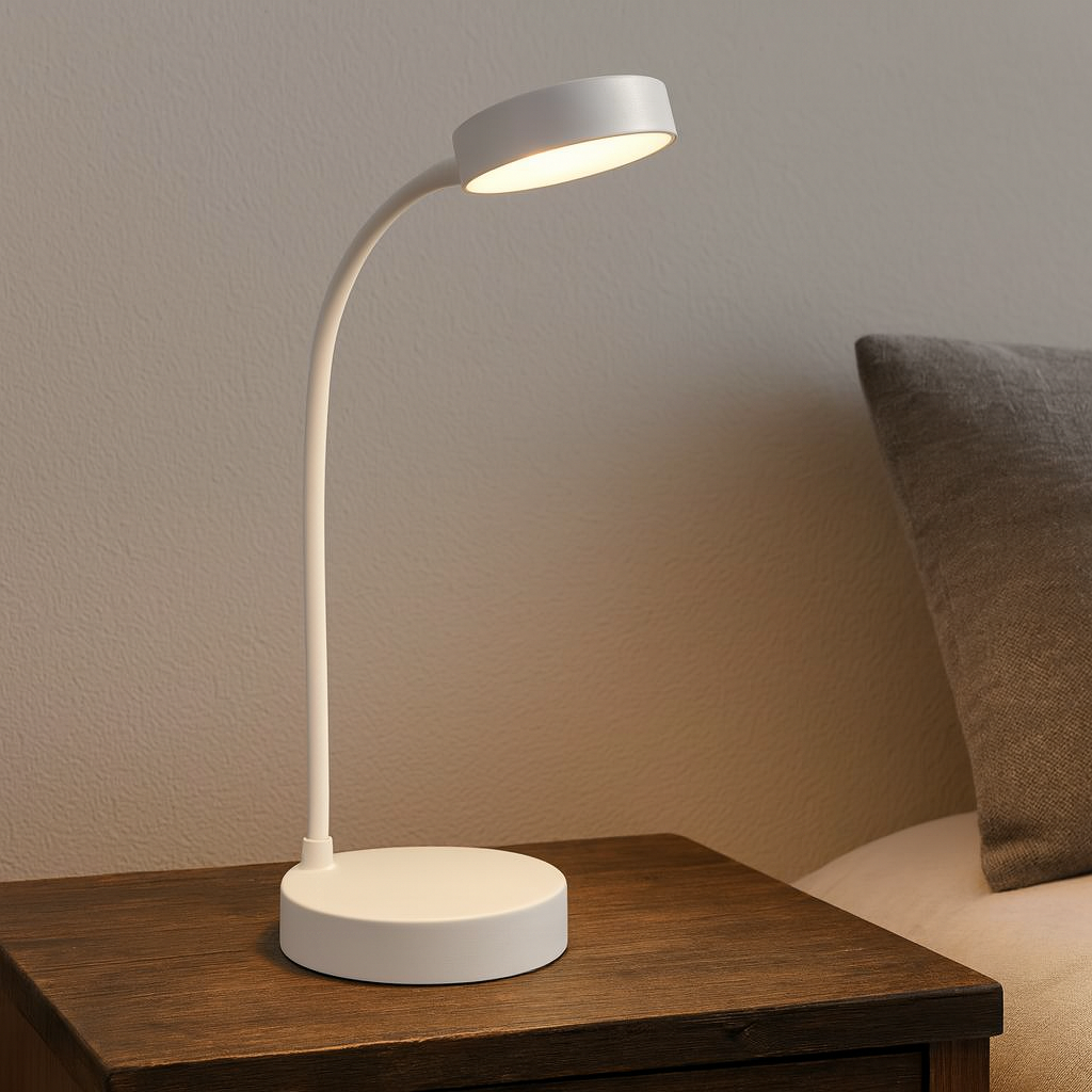 Bedside Lamp Modern Reading Light with Soft Directed Beam for Bedroom and Study