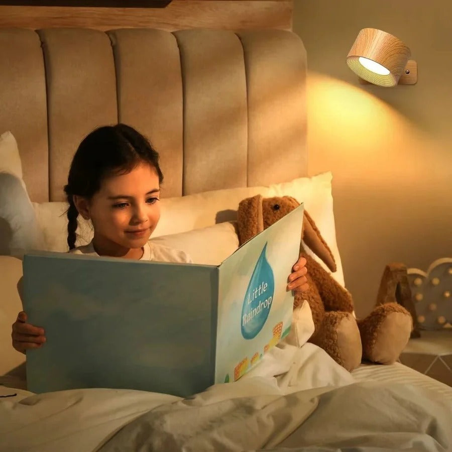 Wall Light Rechargeable Magnetic Lamp with 360 Degree Rotation for Any Room