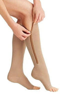 Compression Socks Zippered with Graduated Pressure and Supportive Calf Sleeve Design