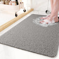 Bath Mat Non Slip Shower Mat Soft on Feet with Drainage Holes and Suction Grip