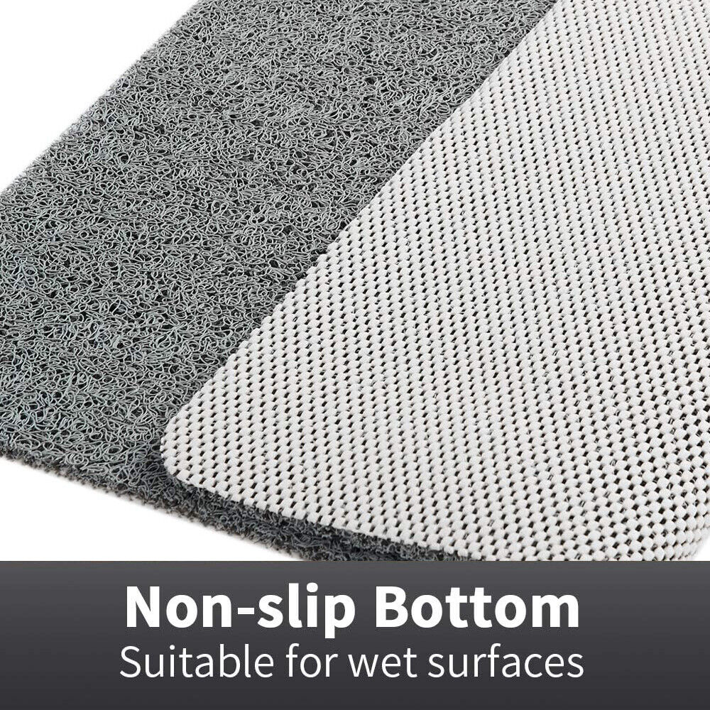 Bath Mat Non Slip Shower Mat Soft on Feet with Drainage Holes and Suction Grip
