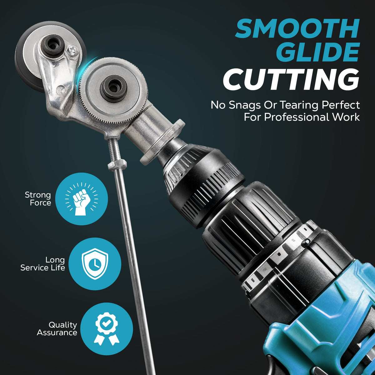 Electric Drill Metal Cutter Attachment Nibbler for Steel and Aluminium Panels