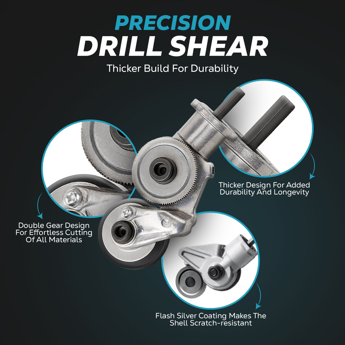 Electric Drill Metal Cutter Attachment Nibbler for Steel and Aluminium Panels