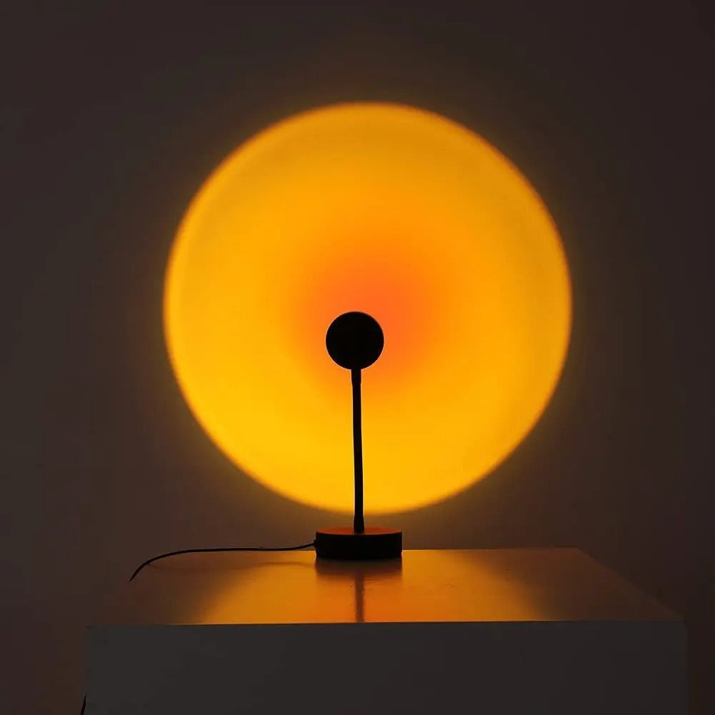 Bedside Lamp Sunset Projector LED with 16 Colours Remote Control and USB Power