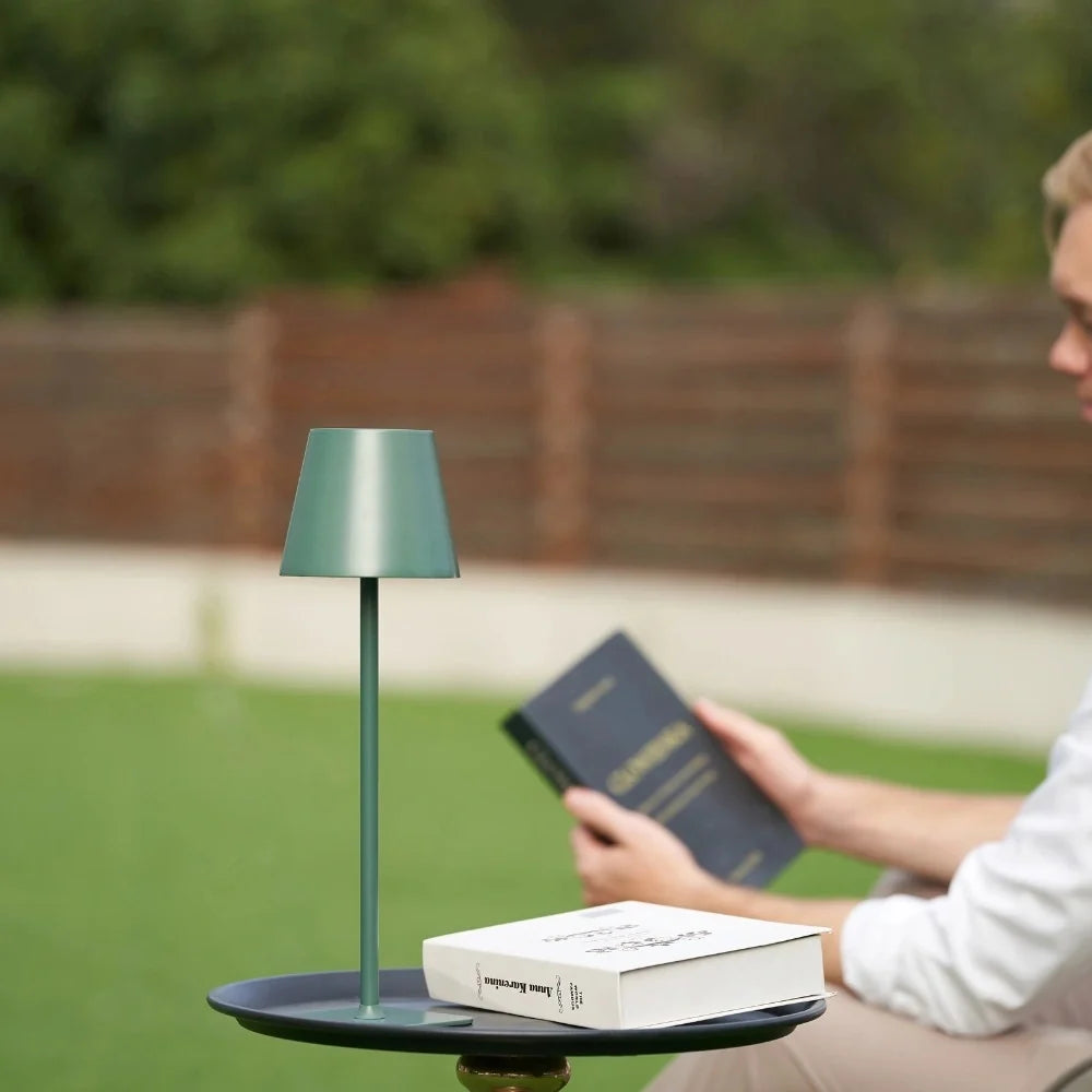 Table Lamp Tall Dimmable Cordless with Minimalist Silhouette for Dining and Bedside