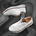 Sports Orthopedic Walking Shoes Leather for Men with Arch Support and Steady Grip