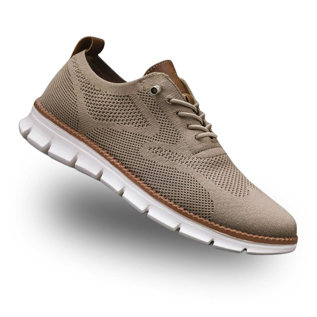 Sports Orthopedic Walking Shoes Leather for Men with Arch Support and Steady Grip