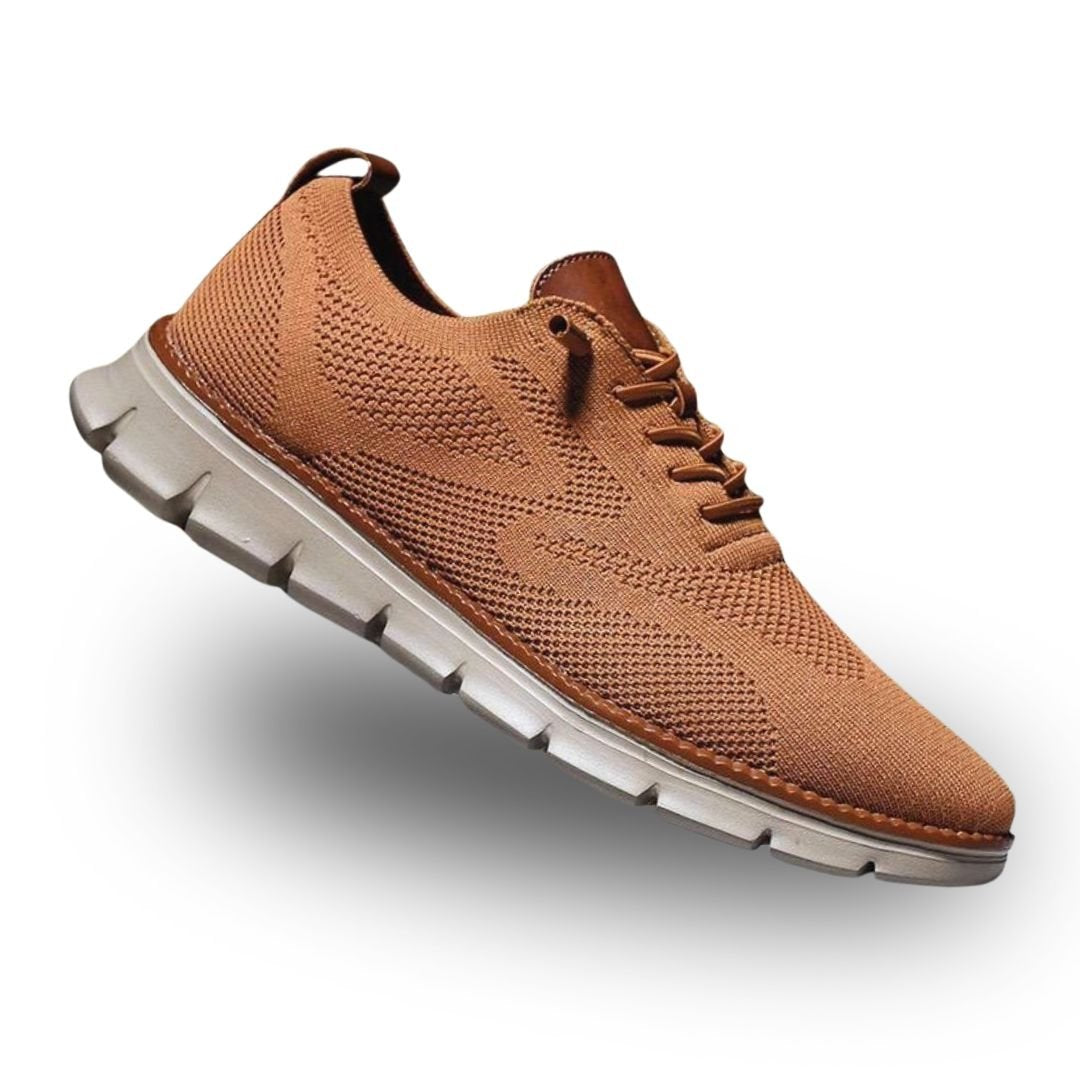 Sports Orthopedic Walking Shoes Leather for Men with Arch Support and Steady Grip