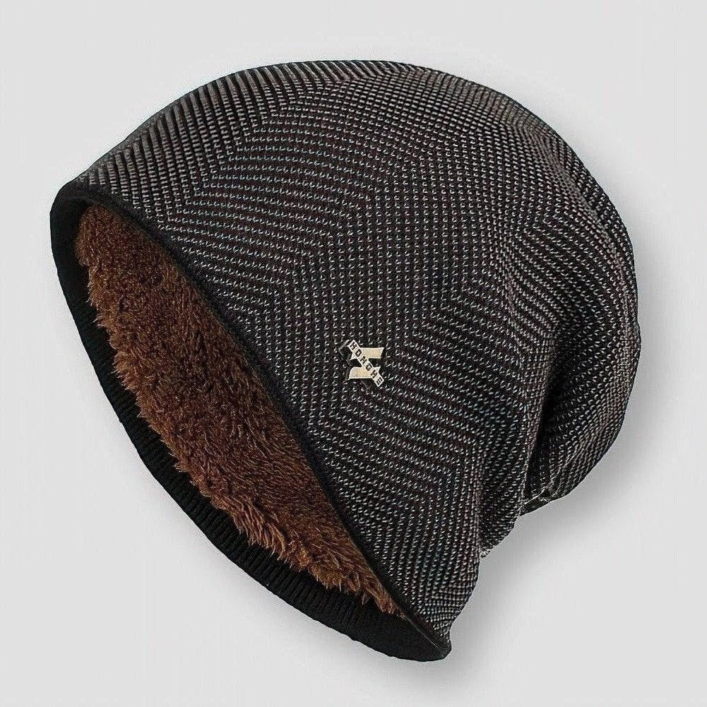 Beanie Hat Slouchy Soft Lined Winter Hat for Men with Relaxed Everyday Fit