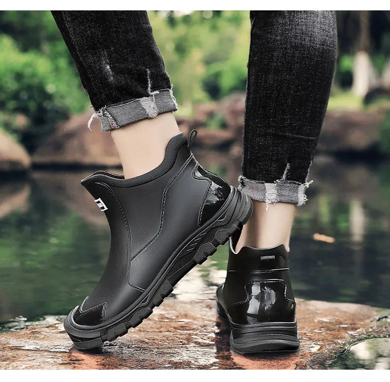 Waterproof Boots Insulated Terrain Style for Men with Rugged Grip Sole