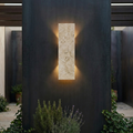 Wall Light Outdoor LED Sconce with Natural Stone Design Waterproof and Dimmable