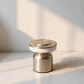 Table Lamp Cordless Brushed Brass with Dimmable Glow Band for Bedside and Desk