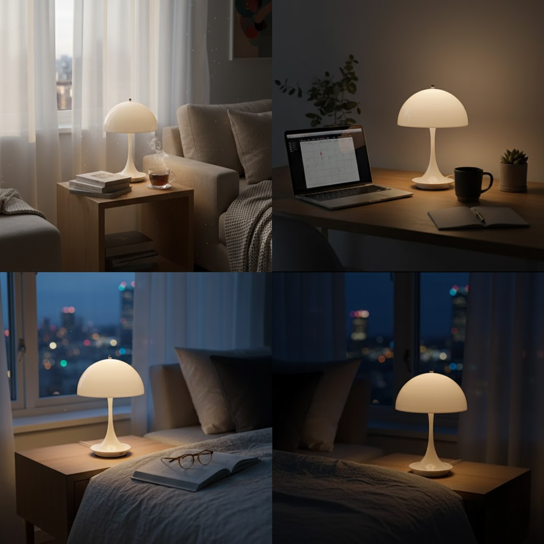 Table Lamp Modern Cordless Rechargeable Mood Light for Bedside and Dining Room