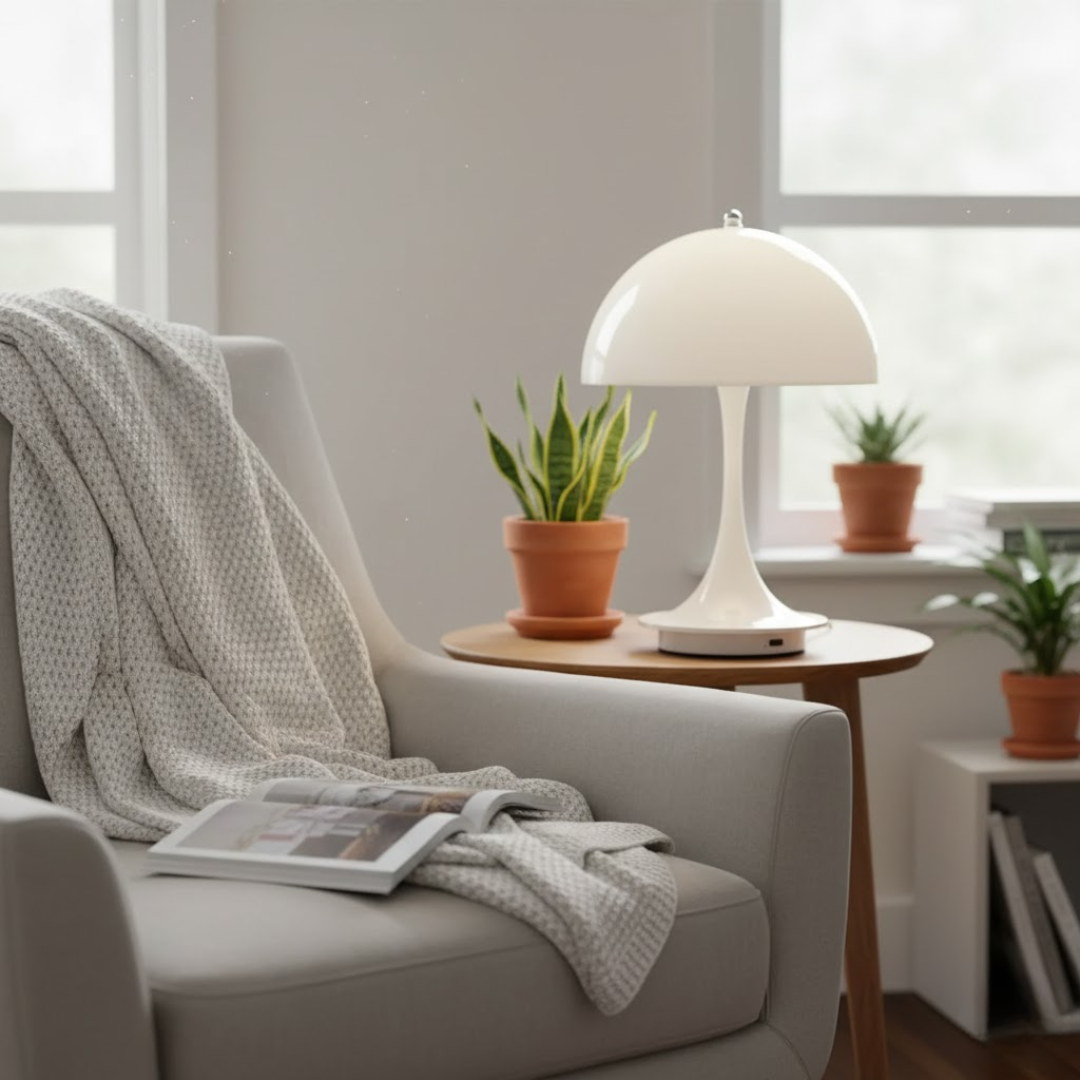 Table Lamp Modern Cordless Rechargeable Mood Light for Bedside and Dining Room