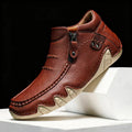 Orthopedic Shoes Leather Slip On Water Resistant with Supportive Footbed for Women