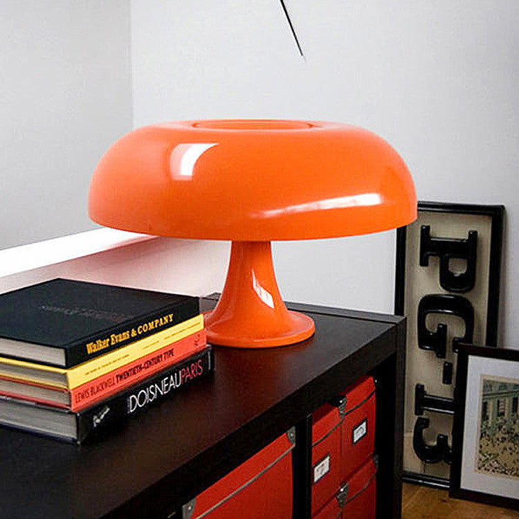 Table Lamp Mushroom Dome Shade in Scandinavian Design for Bedroom and Living Room