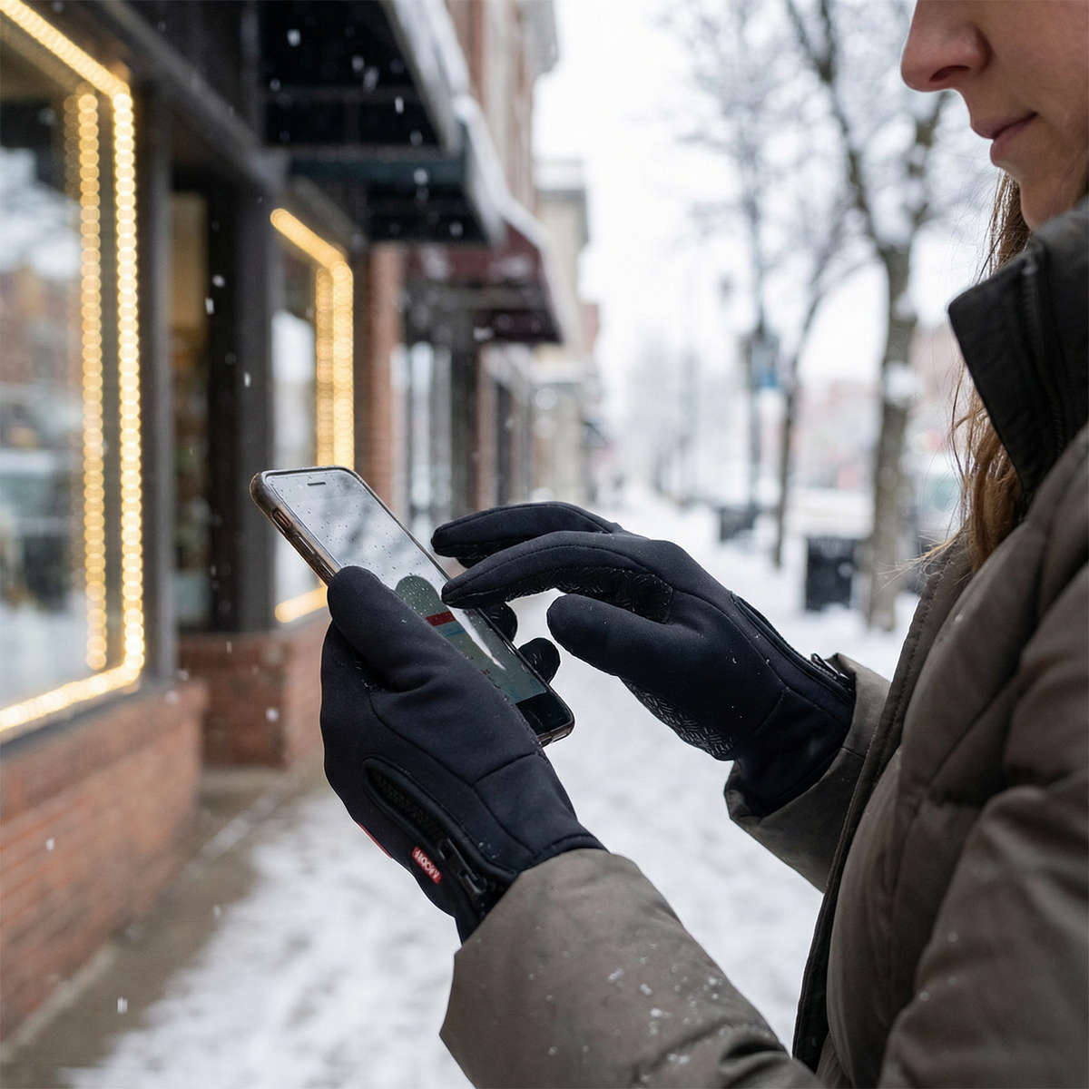 Winter Gloves Ultra Thin Thermal Fleece Touch Screen Unisex for Cold Weather