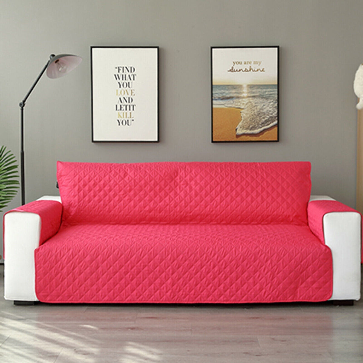 Sofa Couch Cover Slipcover Quilted Pet Protector for Single Double and Triple Seats