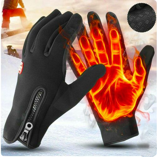 Thermal Gloves Windproof Winter Wear for Outdoor Use with Warm Insulated Lining